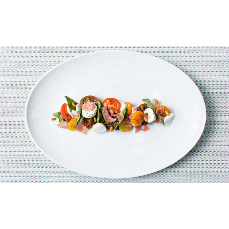 Assiette à dîner ovale 13 po oval Spiral
