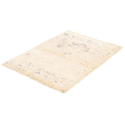 Tapis de surface crème noué la à la main Jaya
