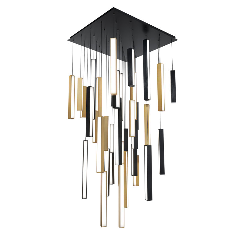 Chaos - Light LED Cluster Pendant, 30" H x 36" W x 26" D, 41