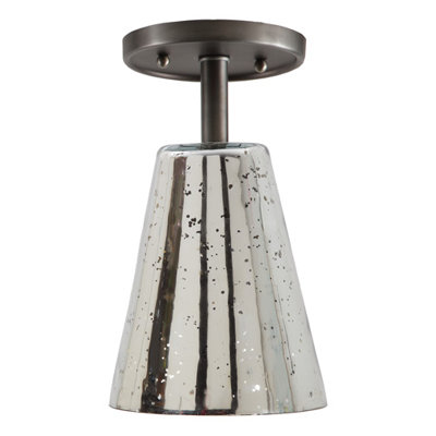 Baptiste Glass Semi Flush Mount