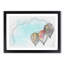 A Trio of Hot Air Balloons in Abstract - Framed Print-55629153-55629155