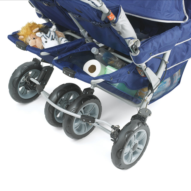 Steel Frame Six-Seat All-Terrain Folding Stroller