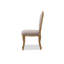 Chaise d'appoint rembourrée en lin Bart Anne