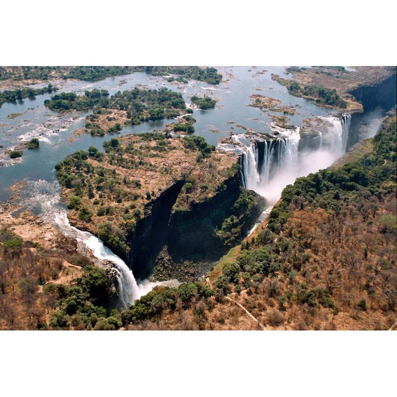 Victoria Falls And The Delta - Wrapped Canvas Print, 30cm H x 46cm W x 3.8cm