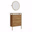 Armoire de rangement à chaussures murale avec miroir