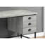 Bureau d'ordinateur, bureau personnel, ordinateur portable, tiroirs de rangement, L 55 po, travail, stratifié, métal, contemporain, moderne-1206166314