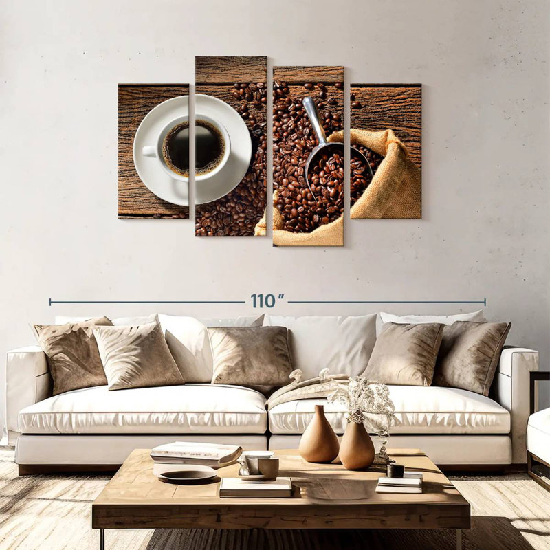 Tasse à café et grains Yarlin, H 48 po x l 75 po