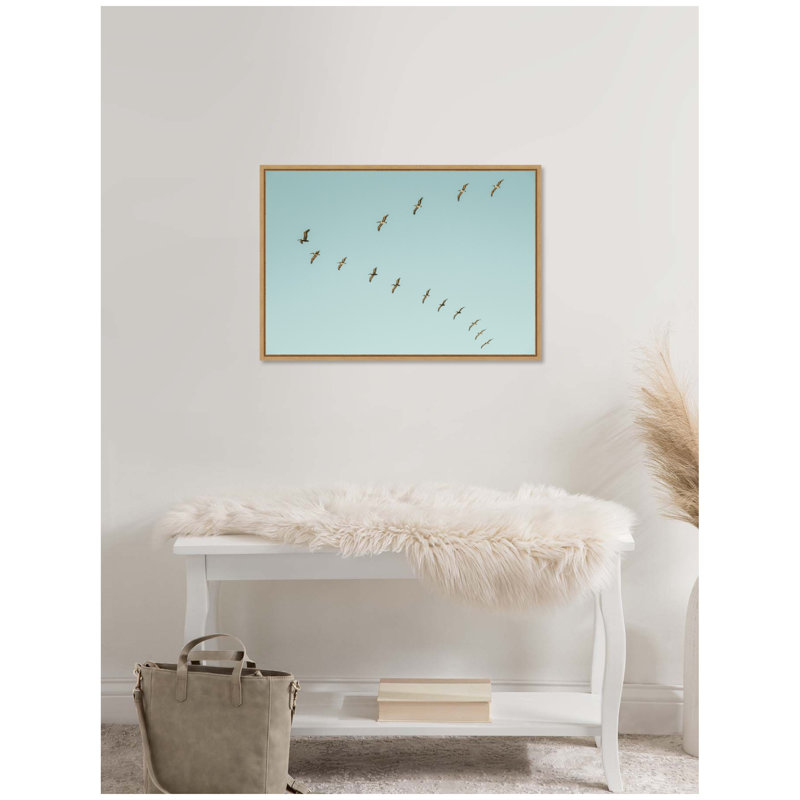 Pelican Row #1 by Eragny Framed Canvas Wall Art Print