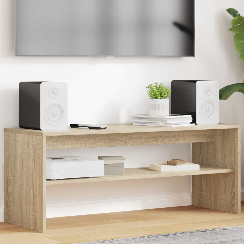 Unfinished TV Stand, Sonoma Oak, 40cm H x 100cm L x 35cm W