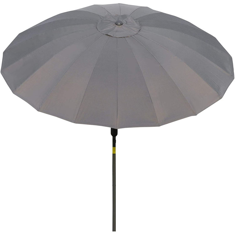 Aarun 279cm Tilt Beach Parasol, Grey