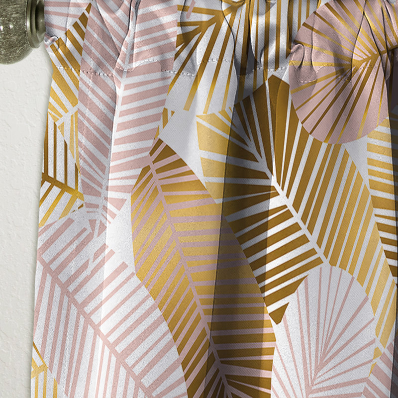 Rideau en lin / polyester, L 52 po x L 95 po