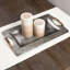 Plateau de service tambour en acier Swirl