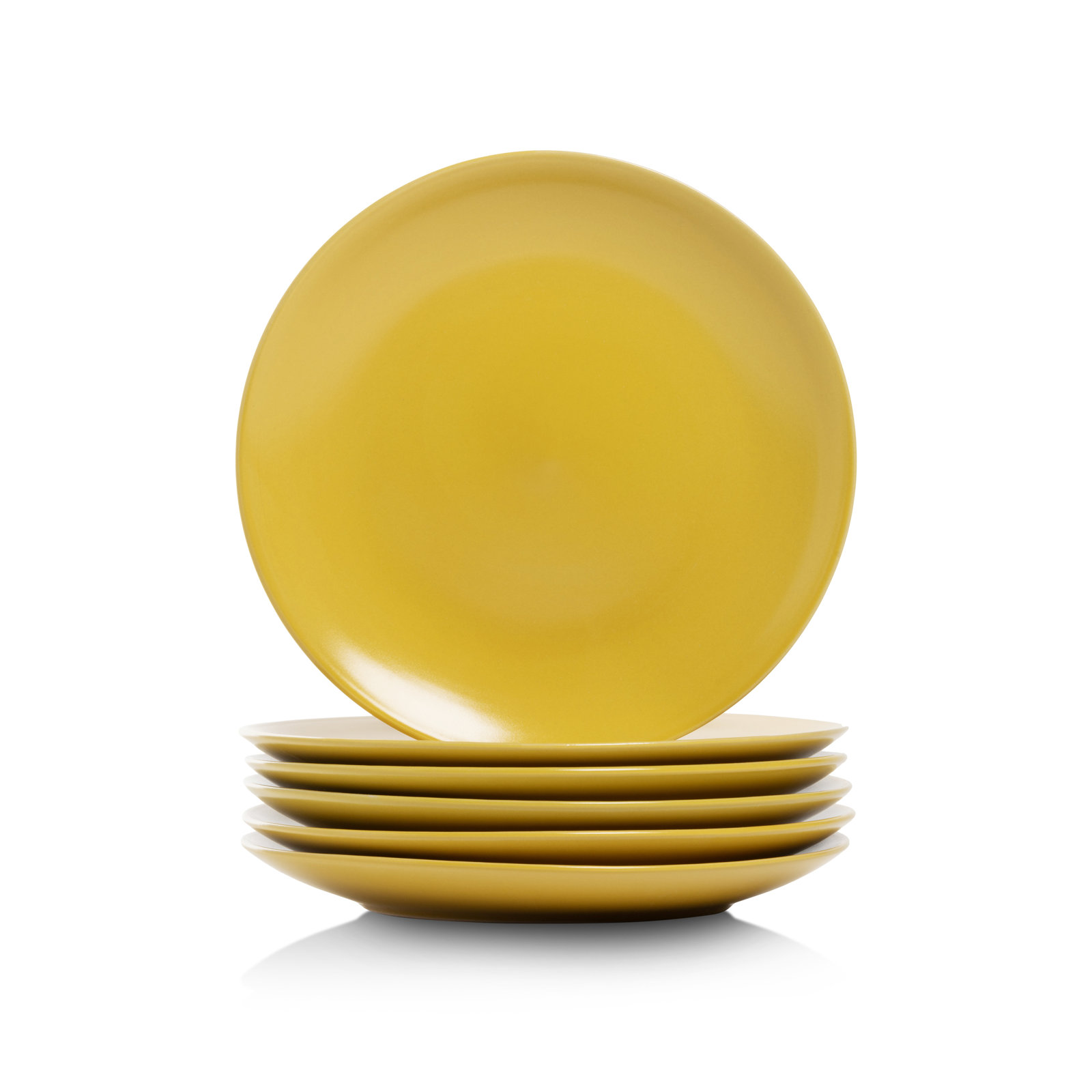 Wazee Matte 8" Dinner Plate, Yellow