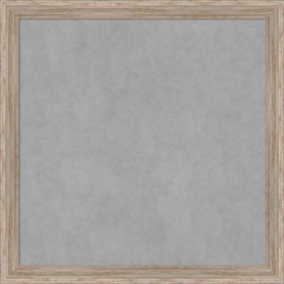 Hardwood Wedge White Wash Framed Magnetic Board