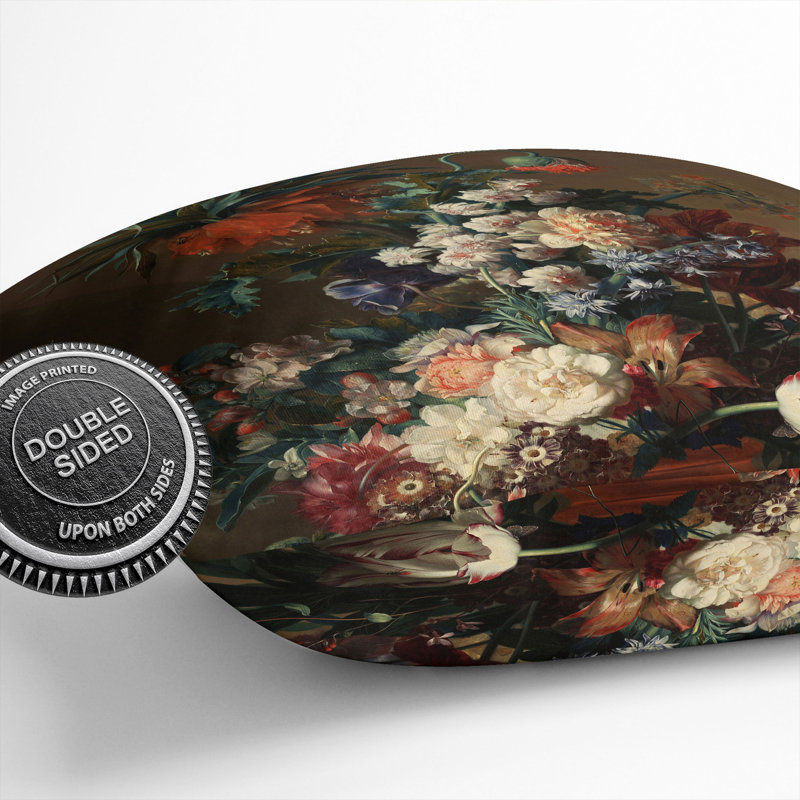 Still Life With Flowers Vol.11 Floral Square Throw Cushion, 55cm H x 55cm W x 20cm D