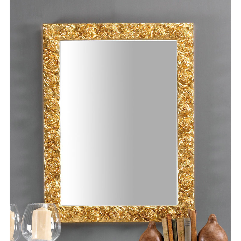Vegamwala Solid Wood Flat Wall Mirror