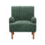 Fauteuil rembourré confortable en velours côtelé-407090685