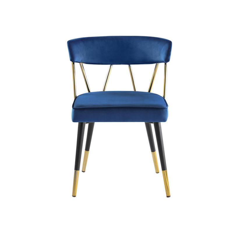 Chaise d'appoint Aarhus , Velours marine