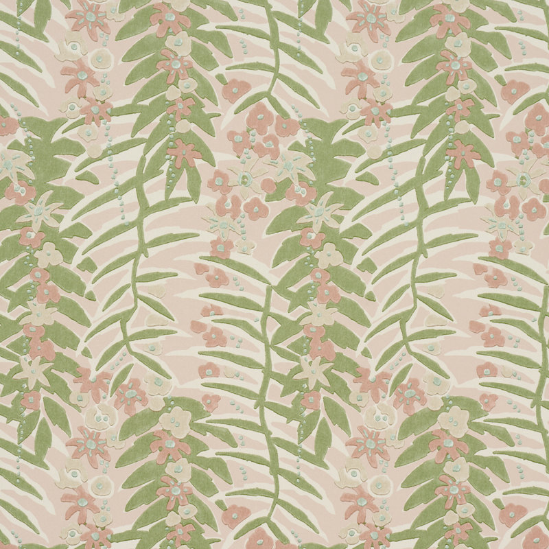 Papier peint botanique Ashbee, Rose