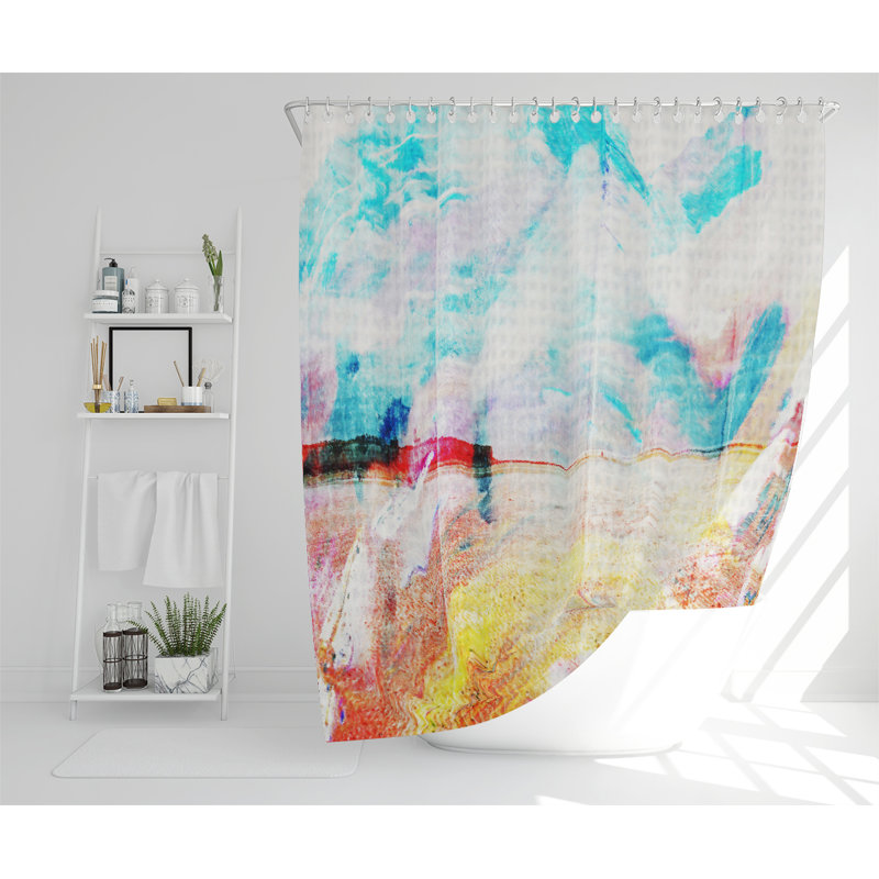 Dilvar Polyester Shower Curtain Set