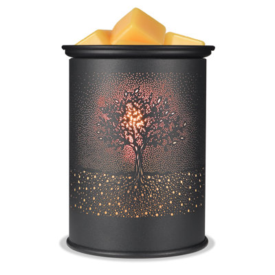 Réchauffeur de bougie d'arbre en métal pour cire parfumée