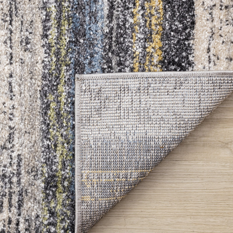 Tapis intérieur gris Beaumys, Rectangle 5 pi 3 po x 7 pi 7 po