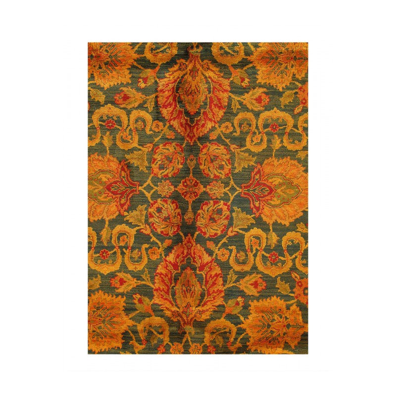 Tapis unique en laine d'agneau 12 pi x 9 pi Guisel