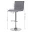 Montalto Swivel Upholstered Adjustable Height Bar Stool with Iron Frame