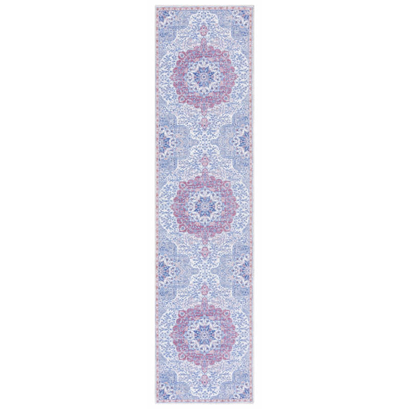 Kingsford Oriental Ivory/Red Area Rug, Runner 2' x 8'