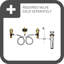 Ensemble de garniture de robinet de salle de bain à deux poignées 8 po Moen Voss, valve requise-33005299