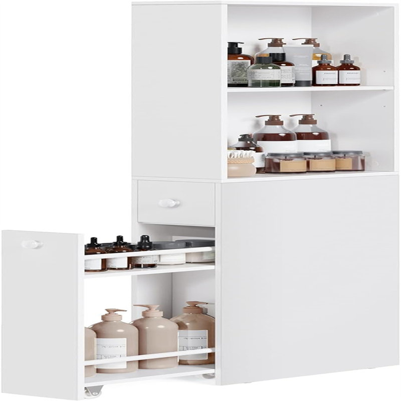 Armoire de rangement mince pour salle de bain
