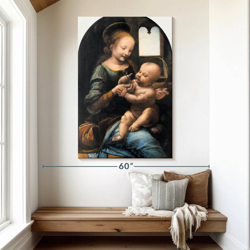 Adella Benois Madonna 1478, H 51 po x l 34 po