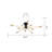 Armstead 10 - Light 45.9" Flush Mount in Black and Gold Finish