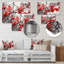 «Red Grey Leaves on Tree VII», impression d'art mural en métal floral-1495303942