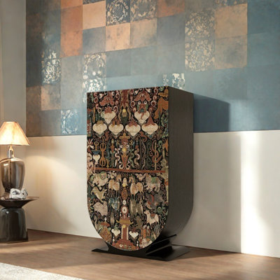 Armoire en bois massif à 4 tiroirs de style chinois