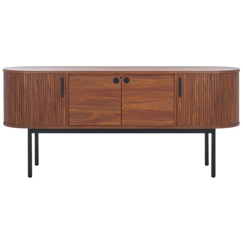 Meuble télé avec tablettes réglables l 70,9 po Oduvaldo, Noyer