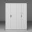 Armoire moderne blanche avec nombreuses tablettes, 55,1 po x 70,9 po x 20,4 po | 100% panneau de particules enduit de mélamine, épaisseur: 0,7 pouce | Conception murale, solution de rangement élégante et fonctionnelle pour toute pièce-1090780466
