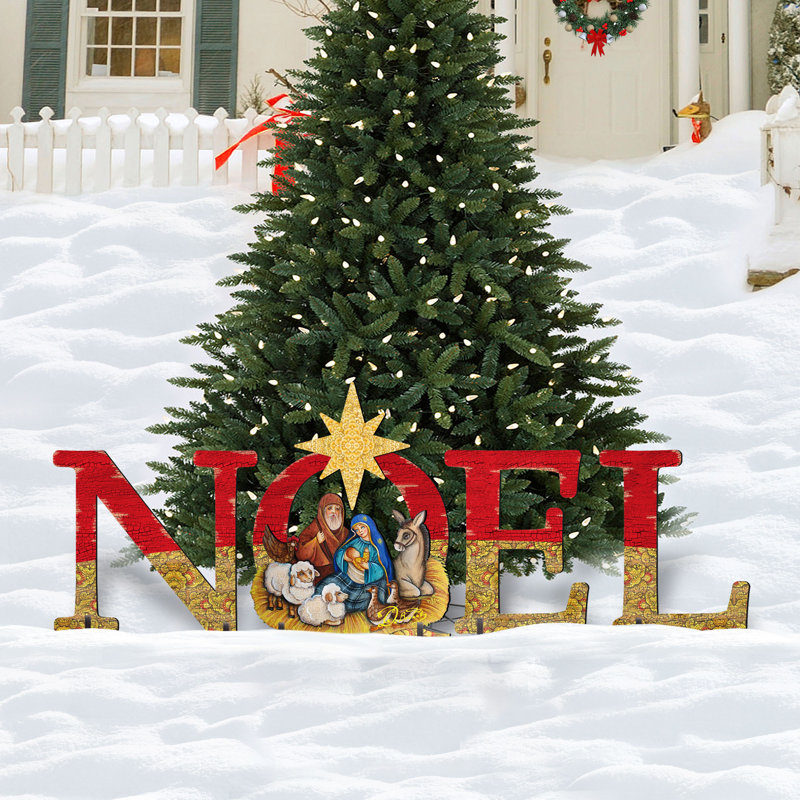 Noel Nativity Yard Lawn Art