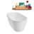 53.9'' x 29.3'' Freestanding Soaking Acrylic Bathtub-95288439
