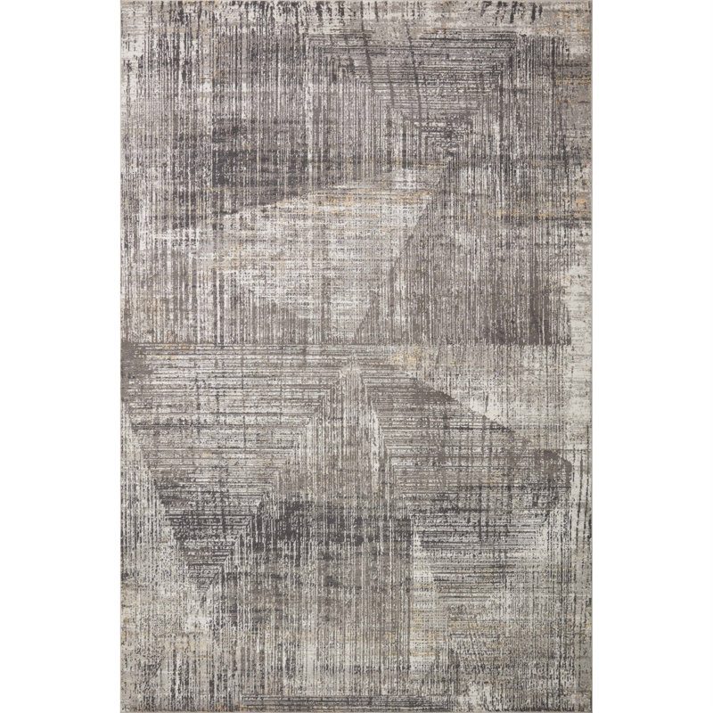 Houten Abstract Indoor Rug, Square 1'6"