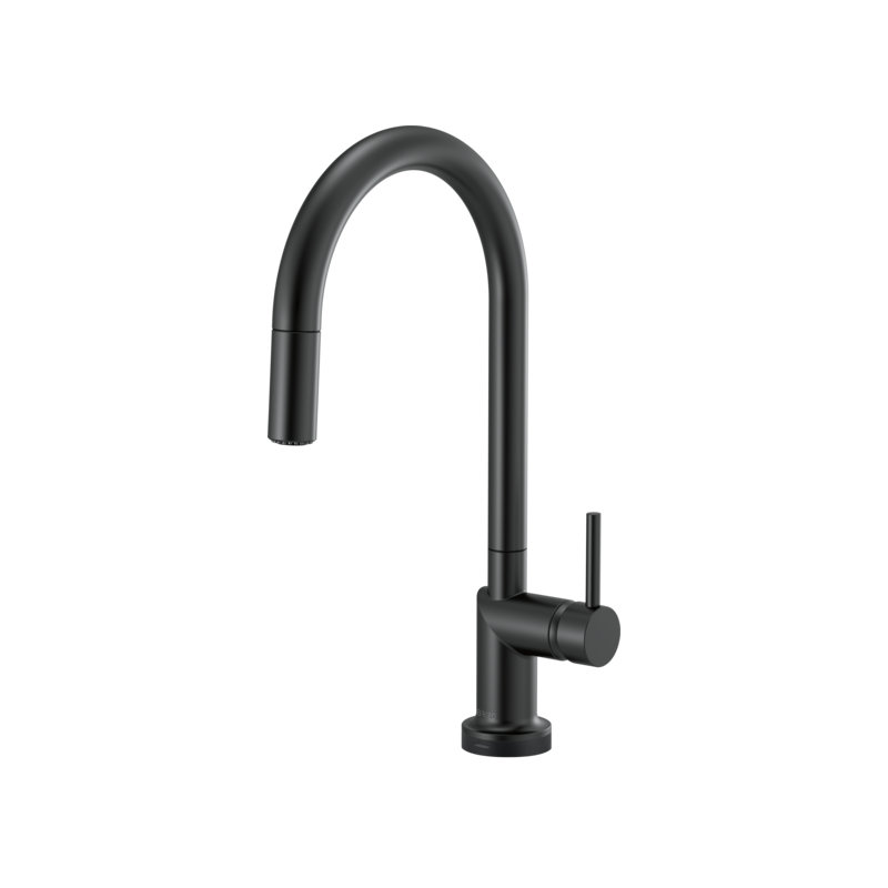 Odin® SmartTouch® Pull-Down Faucet with Arc Spout, Matte Black, Lever