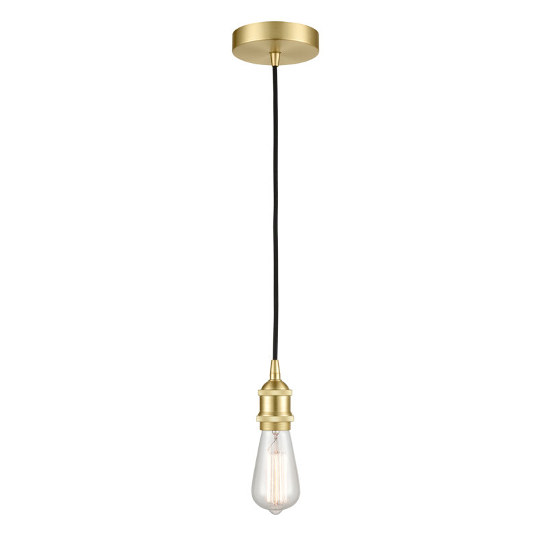 Luminaire suspendu à 1 lumière Aniaha, Laiton satiné