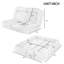 Canapé-lit double convertible pliable, rose-1780270085