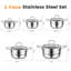 12 - Piece Stainless Steel Cookware Set