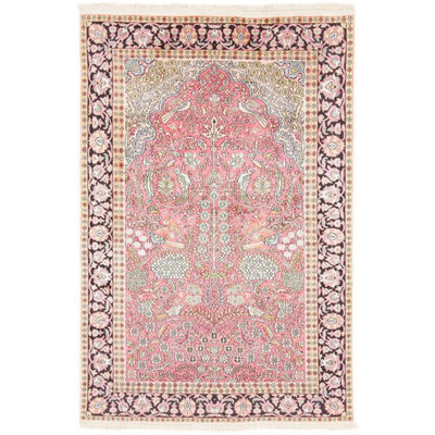 Rectangle 123 cm x 182 cm Oriental Hand Woven Area Rug