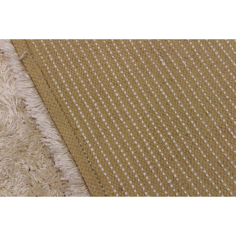 Tapis gris uni en laine noué à la main de couleur unie 5 pi x 8 pi Broadview