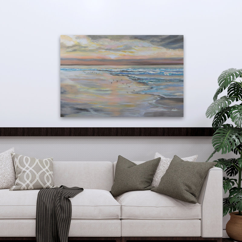 Matinée contemporaine et côtière, H 48 po x l 32 po