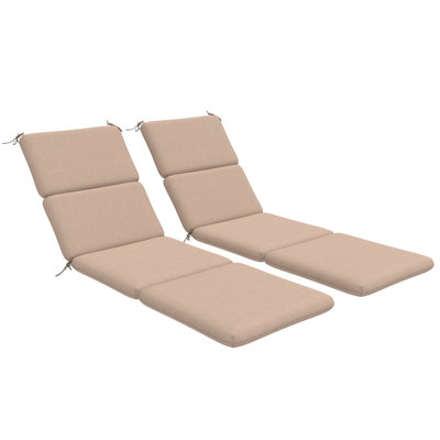 Outdoor Olefin Rectangle Lounge Chair Cushion Foam, UV Resistant Chaise Lounge Outdoor by Hokku Designs