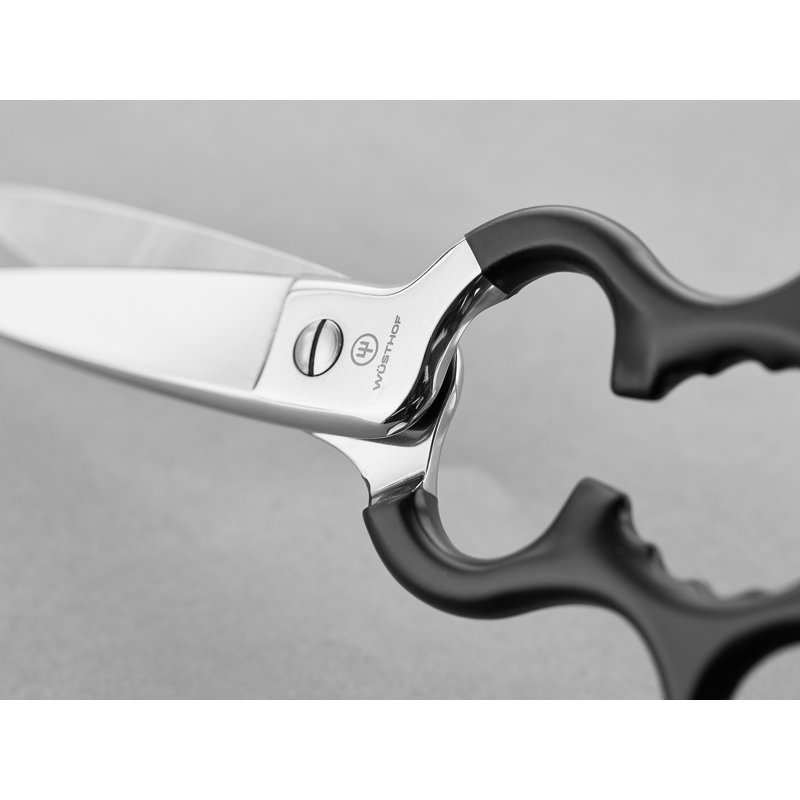 WÜSTHOF Stainless Kitchen Shears With Synthetic Grips, Black
