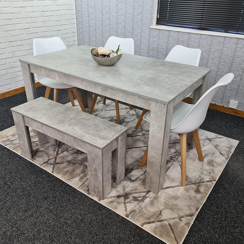Oneridge 6 - Person Dining Set, White, 75cm H x 117cm W x 77cm D